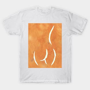 Rust orange female figure T-Shirt